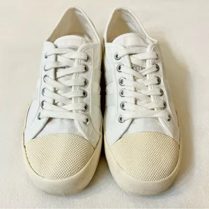 Gola Women’s Vegan Gola Classics Coaster Off White/Off White/Gold Size 7 thumbnail 5