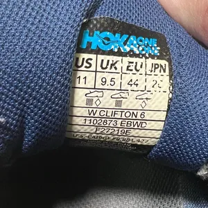 Hoka One One Clifton 6 Women's Size 11 Running Shoes‎ Ensign Blue Wild Dove thumbnail 2