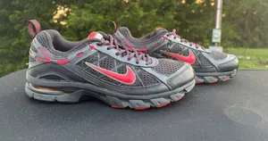 NIKE Trail Ridge Sz 8 Pink Gray Black SNEAKERS SHOES 9.5 hiking travel, athletic thumbnail 1
