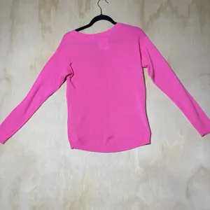 Hollister Pink V Neck Sweater Women's‎ XS Long Sleeve Knit Preppy Y2K Casual thumbnail 7