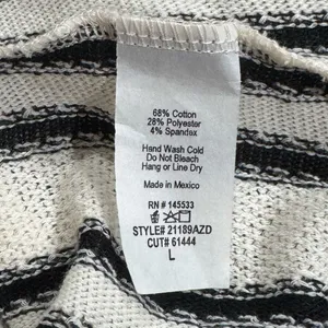 Anthropologie W5 Fringe Knit Striped Blouse Top Women’s Large thumbnail 2