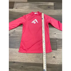 Kanu Surf Rash Guard Long Sleeve Swim Top Size M Pink UPF 50+ thumbnail 2