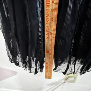 Black Tulle Maxi‎ Skirt Whimsigoth Fairy Grunge Witchy Vamp Large thumbnail 4