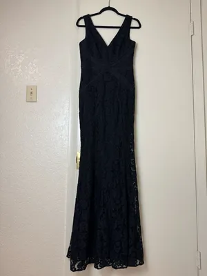 Lulu’s My Forever Black Lace Maxi Dress Size M thumbnail 3
