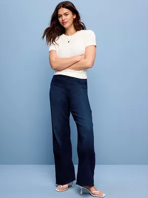 Old Navy High-Waisted Wow Wide-Leg Jeans Size 12 Tall thumbnail 6