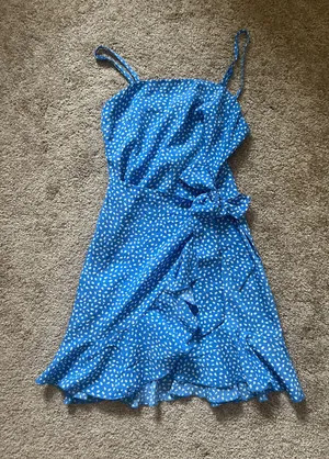 Hello Molly Mini Dress Blue Polka Dots thumbnail 2