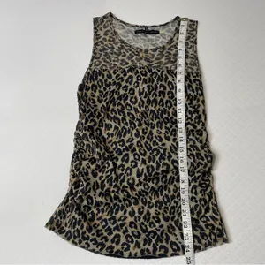 White House Black Market Mesh Cheetah‎ Print Tank Top Women’s size small thumbnail 7