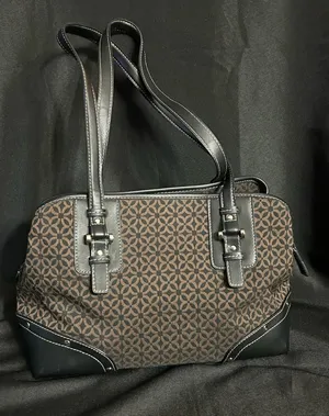 Relic Women’s Classic Brown Patterned Shoulder Bag & Black Trim thumbnail 1