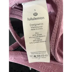 Lululemon Flow‎ Y Bralette Dusty Rose Modal Strappy Triangle Bra Womens Size S thumbnail 4