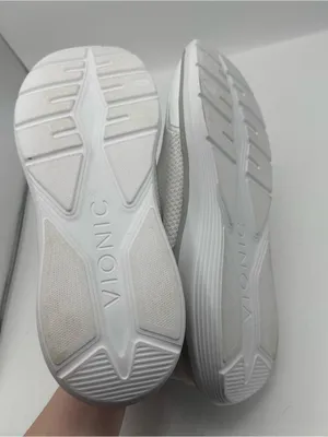 Vionic Hayward Neutral White‎ Knit Walking Sneakers women’s size 12 wide NEW thumbnail 4