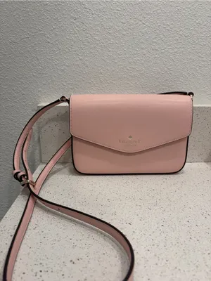 Kate Spade New York Sadie Leather Crossbody Purse in Light Pink EUC thumbnail 6
