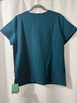 COZYFIT V-Neck Collar Patch Women Scrub Tops with 3 Pockets Size Medium thumbnail 7