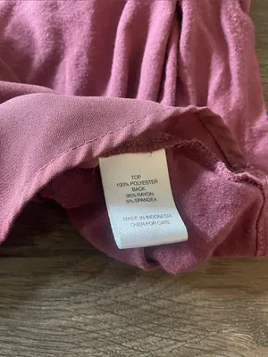 Fortune + Ivy Dusty Rose V-Neck Cap Sleeve Blouse, Size Small thumbnail 6