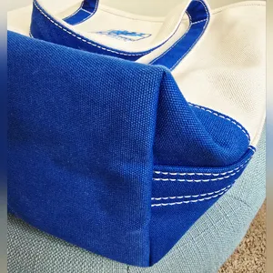 Lands End Canvas Boat Bag Tote Beach Travel Grocery Thrift Carry All Heavy Duty thumbnail 4