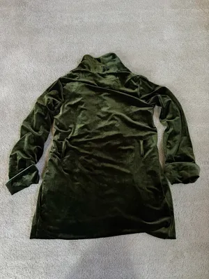 KOC Collection Olive Green Velvet Blazer – Size S thumbnail 3