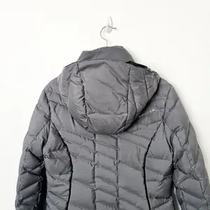 [Spyder] Gray Timeless Long Down Filled Hooded Puffer Jacket Winter Coat Small S thumbnail 4