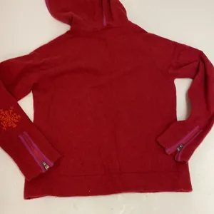 Liz Claiborne Collection‎ Red with Embroidered Snowflakes Wool thumbnail 9
