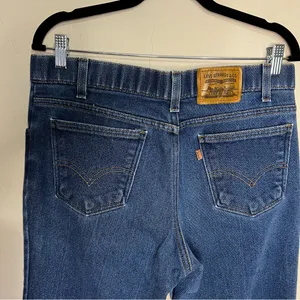 Levi's Vintage 90’s Action Orange Tab High‎ Rise Crop Straight Denim Jeans thumbnail 7
