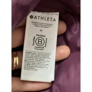 Athleta Women's Quilted Full Zip Downtown Vest Plum Size Medium thumbnail 6