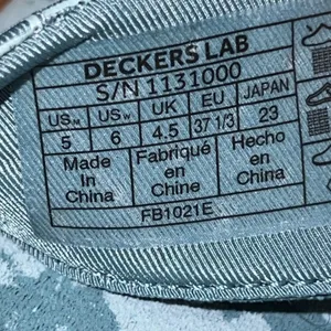 Deckers Lab Ko-Z Flip Flop Sandals Blue Camo 1131000 Womens‎ 6 Mens 5 thumbnail 5