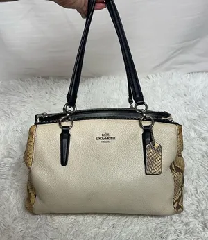 Coach Christie Snake embossed leather satchel thumbnail 1