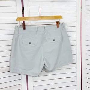 Banana Republic Micro‎ Striped Chino Shorts Grey 4 thumbnail 2