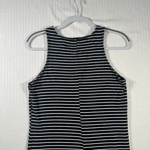 Aeropostale Women’s Size Large Black White Striped Sleeveless Mini Dress thumbnail 8