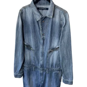 Driftwood‎ Blue Denim Jumpsuit 100% Cotton One-Piece Coveralls Garden Comfort M thumbnail 3