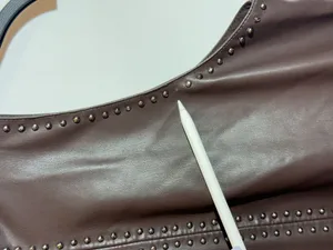 Saylor Damian Chocolate Brown Vegan Leather Mini Dress Party Dress Size S thumbnail 6