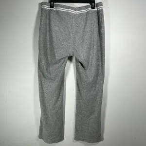 NYL New York Laundry Womens Gray‎ Wide Leg Sweatpants Striped Waist Drawstring M thumbnail 2