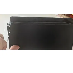 Disney Mickey Mouse Since 1928 Black Wallet Red Interior Snap‎ Closure FLAW thumbnail 4