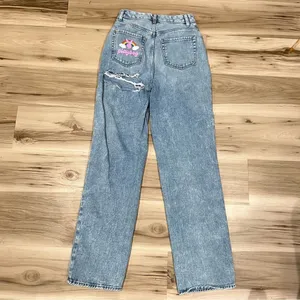 Playboy PacSun Bunny '90s Boyfriend Jeans High Rise Ripped Distressed Women’s 27 thumbnail 5