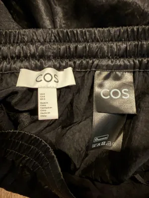 COS Black Wide-Leg Jacquard Pants size 8 thumbnail 6