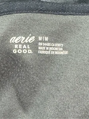 Aerie Dreamy Velour Cropped Zip Up Hoodie Dark Grey Women’s Medium thumbnail 3