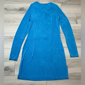 Lioness Electric Blue Long-Sleeve Backless Mini Dress thumbnail 4