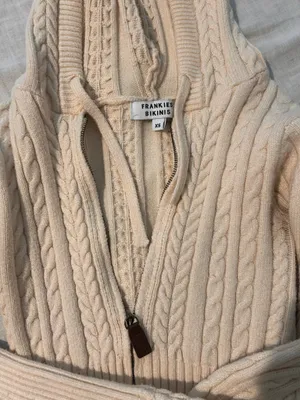 Frankie’s Bikinis zip up sweater thumbnail 2