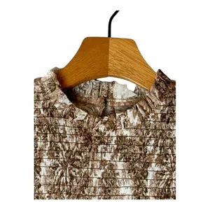 Bec + Bridge Brown And Ivory Cotton Smocked Toile Print Gloria Mini Dress Size 2 thumbnail 7