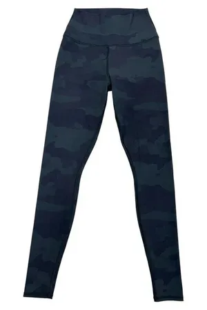 Alo Yoga High Waist Camp Vapor Leggings Black Green Camouflage Athletic Pants XS thumbnail 1