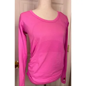 Lululemon Swiftly Tech Long Sleeve Pink Size 10 thumbnail 2