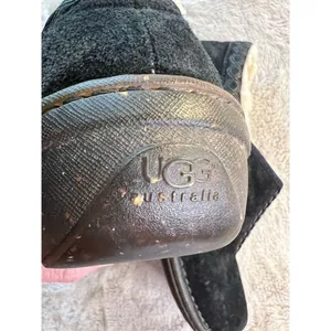 UGG Australia Unisex Black Sheepskin Slip-On Loafers Casual Shoes thumbnail 12