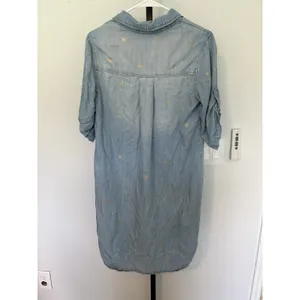 Cloth And Stone Chambray Mini Dress Gold Dotted thumbnail 7