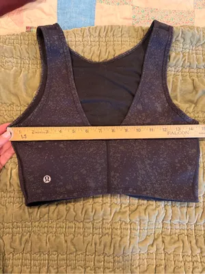 lululemon x Peloton bra top Navy Speckled Workout Yoga Cycling Athleisure Wear! thumbnail 5