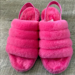 UGG Fluff Yeah Slide Hot Pink Size 9 thumbnail 2