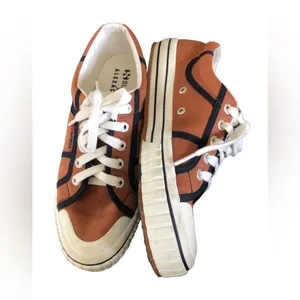 Superga x Alexa Chung Cotu Sneaker Blue/ 7.5 Orange Rust Lace Up Casual Classic thumbnail 6