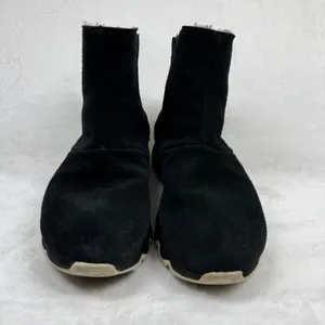 Sorel Kinetic‎ Short Black Suede Faux Fur Lined Ankle Boots NL3128-010 Womens 8 thumbnail 3