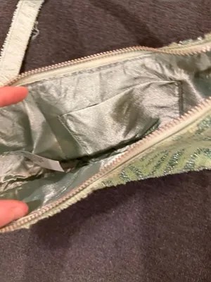 Made in India Beaded Mint Green Shoulder Bag thumbnail 6