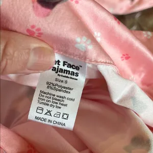 Pet Face Pink Pajama Top Pants Set Women’s Small thumbnail 10