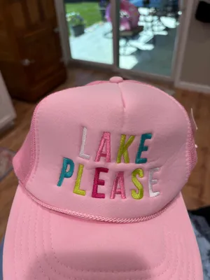 Lake please trucker hat Pink thumbnail 2