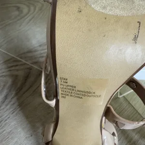 Steve Madden Size 7.5 Nude Studded Strappy Stiletto Heels thumbnail 5