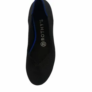 Rothy’s The Flat Black Round Toe Slip On Size 6 Knit Comfort Classic‎ Washable thumbnail 10